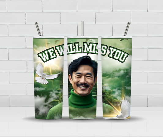 Memorial Tumbler Cup Hunter Green Theme (Free Shipping)